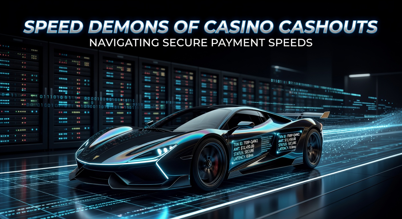 Grafik zeigt blitzschnelle Casino-Auszahlungen mit E-Wallets und Kryptowährungen im Vergleich zu traditionellen Banküberweisungen